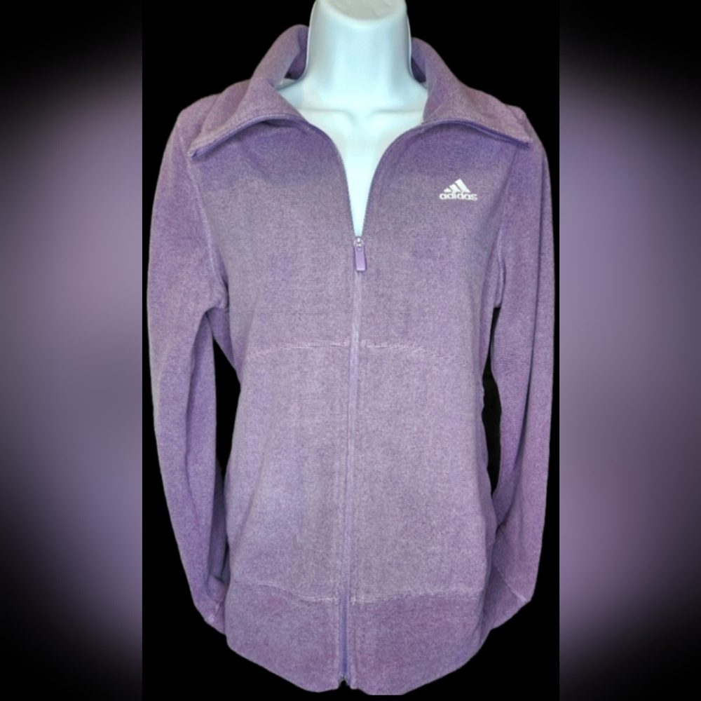 NWT Women's Adidas Heather Fleece Jacket Size Small